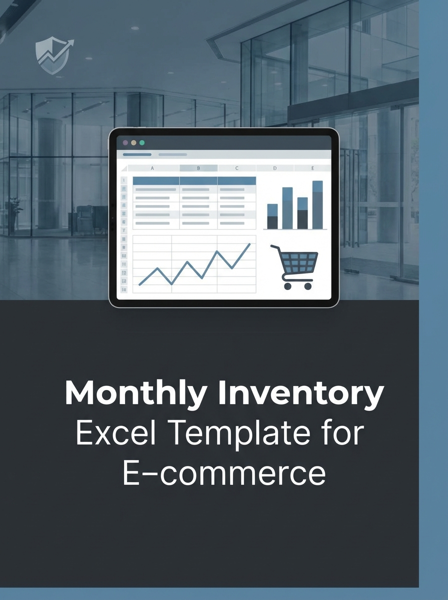 Monthly Inventory Excel Template for E-commerce