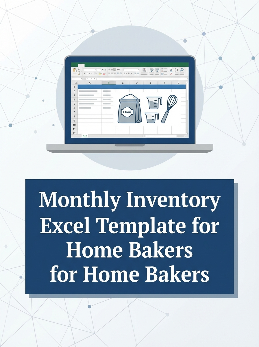 Monthly Inventory Excel Template for Home Bakers