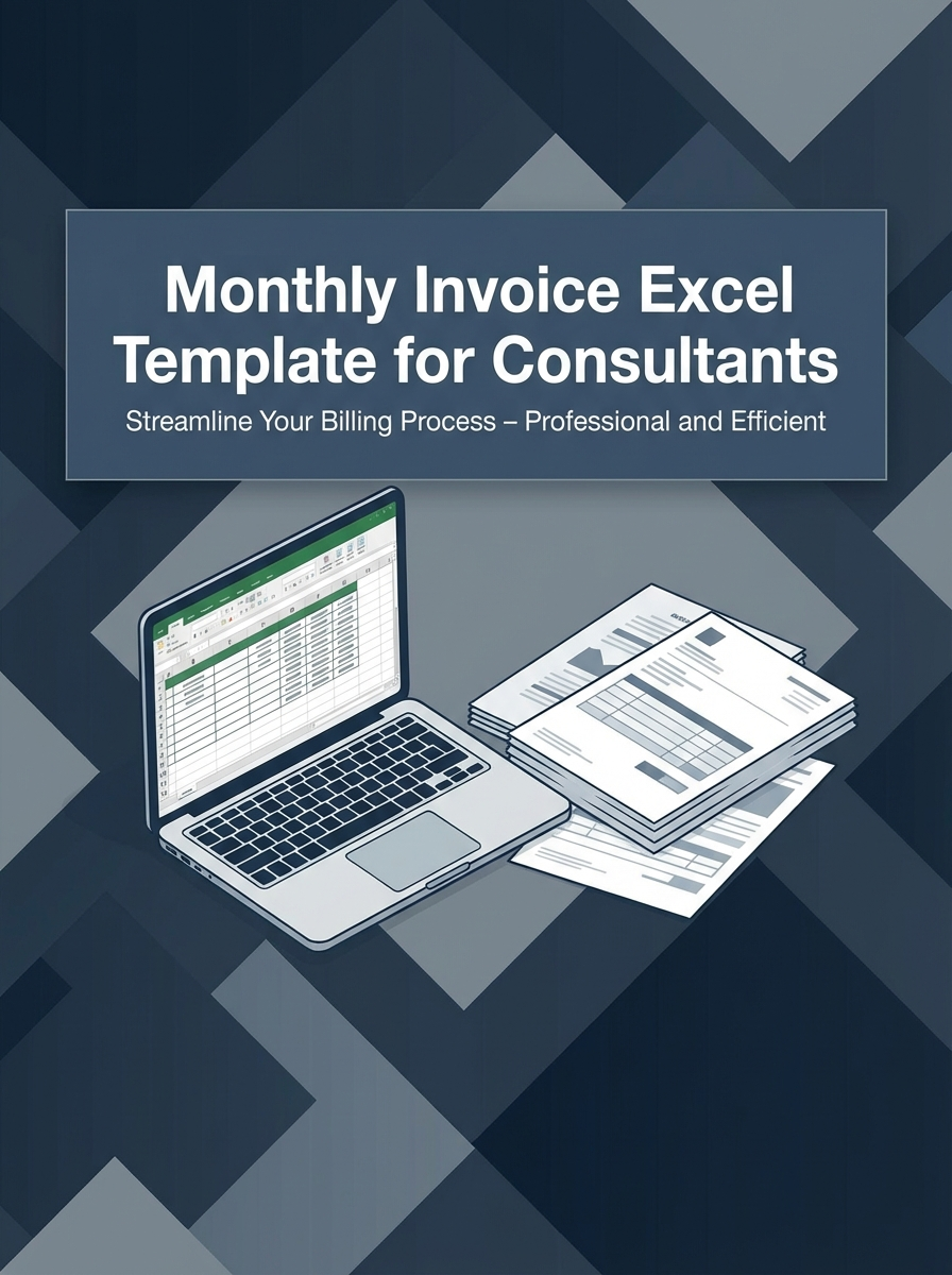 Monthly Invoice Excel Template for Consultants