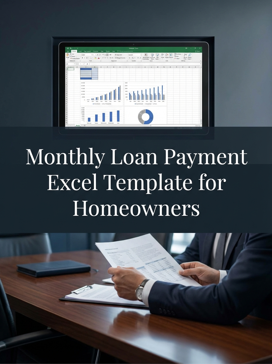 Monthly Loan Payment Excel Template for Homeowners