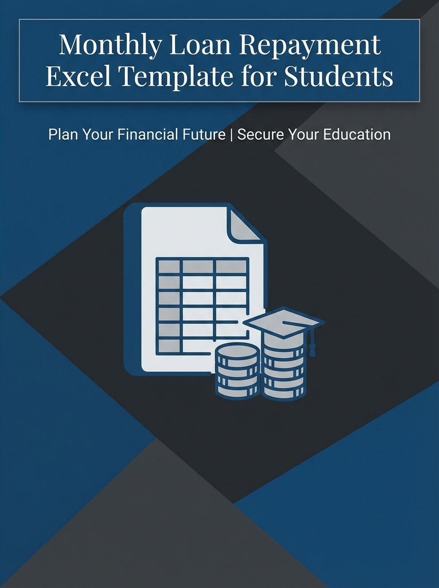 Monthly Loan Repayment Excel Template for Students