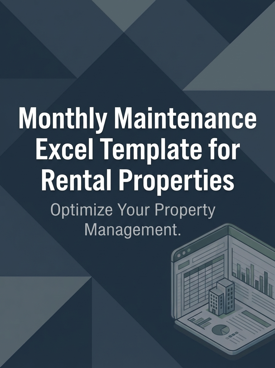 Monthly Maintenance Excel Template for Rental Properties