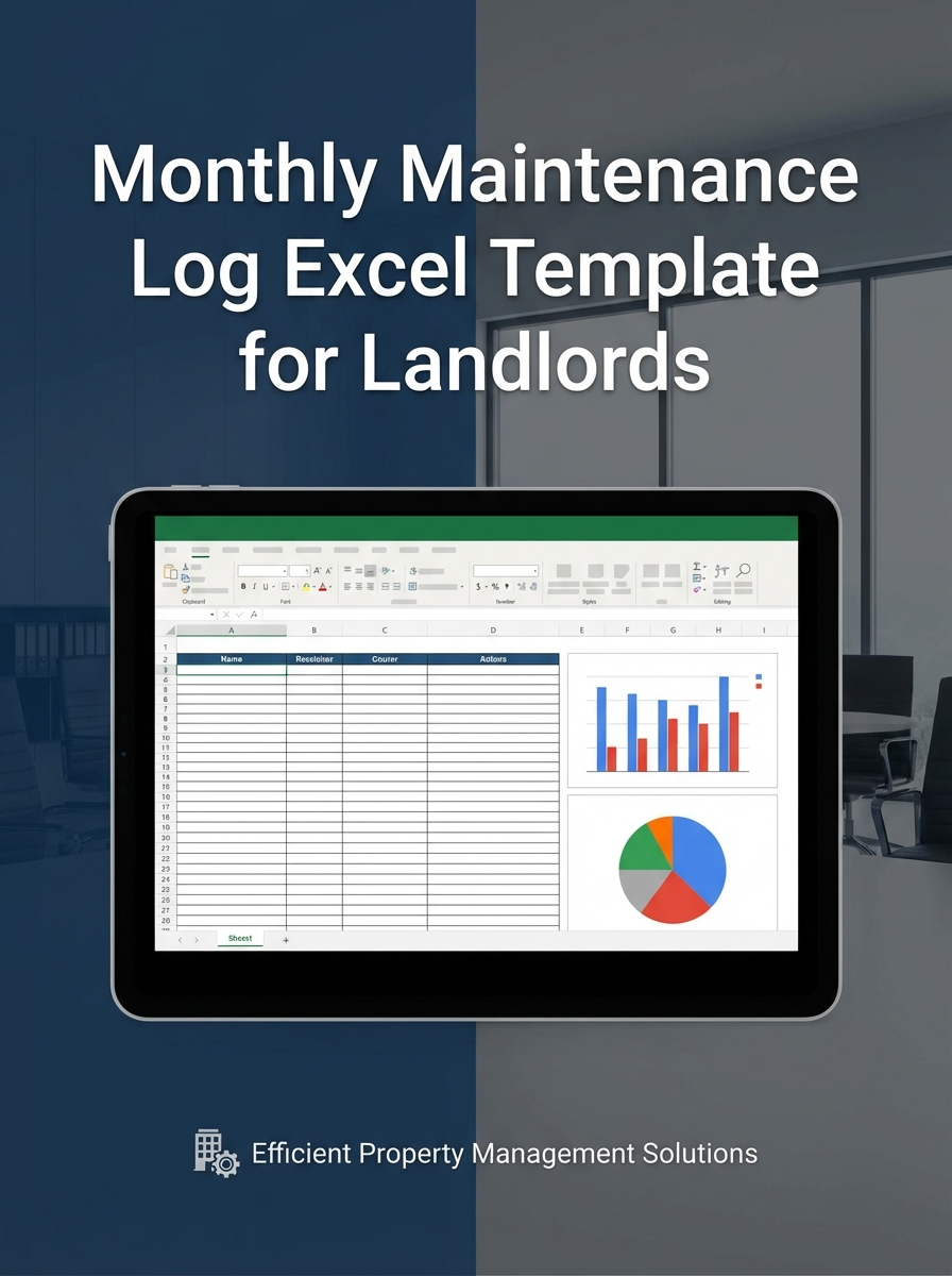 Monthly Maintenance Log Excel Template for Landlords