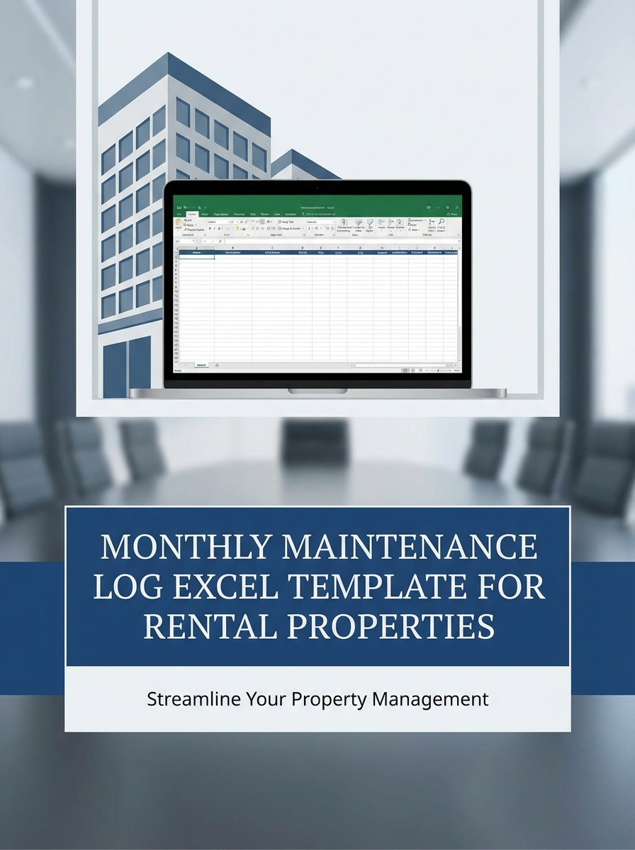 Monthly Maintenance Log Excel Template for Rental Properties