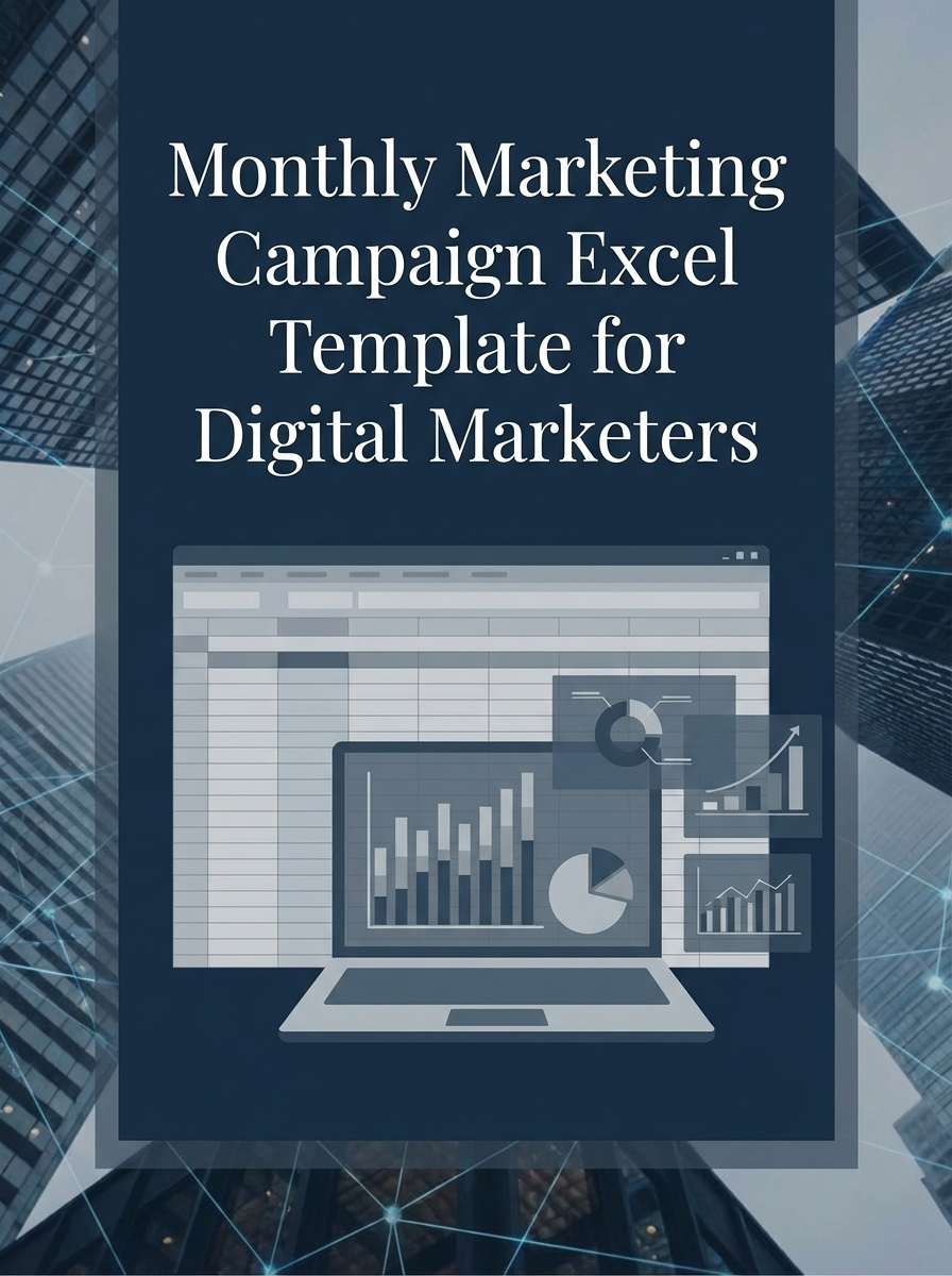 Monthly Marketing Campaign Excel Template for Digital Marketers