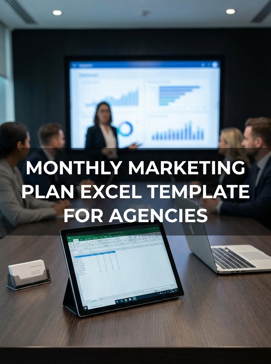 Monthly Marketing Plan Excel Template for Agencies