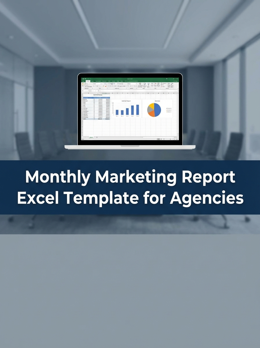 Monthly Marketing Report Excel Template for Agencies