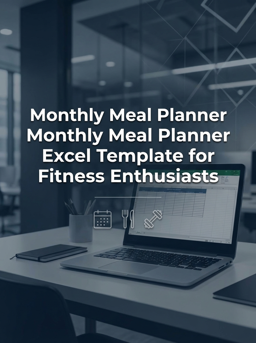 Monthly Meal Planner Excel Template for Fitness Enthusiasts