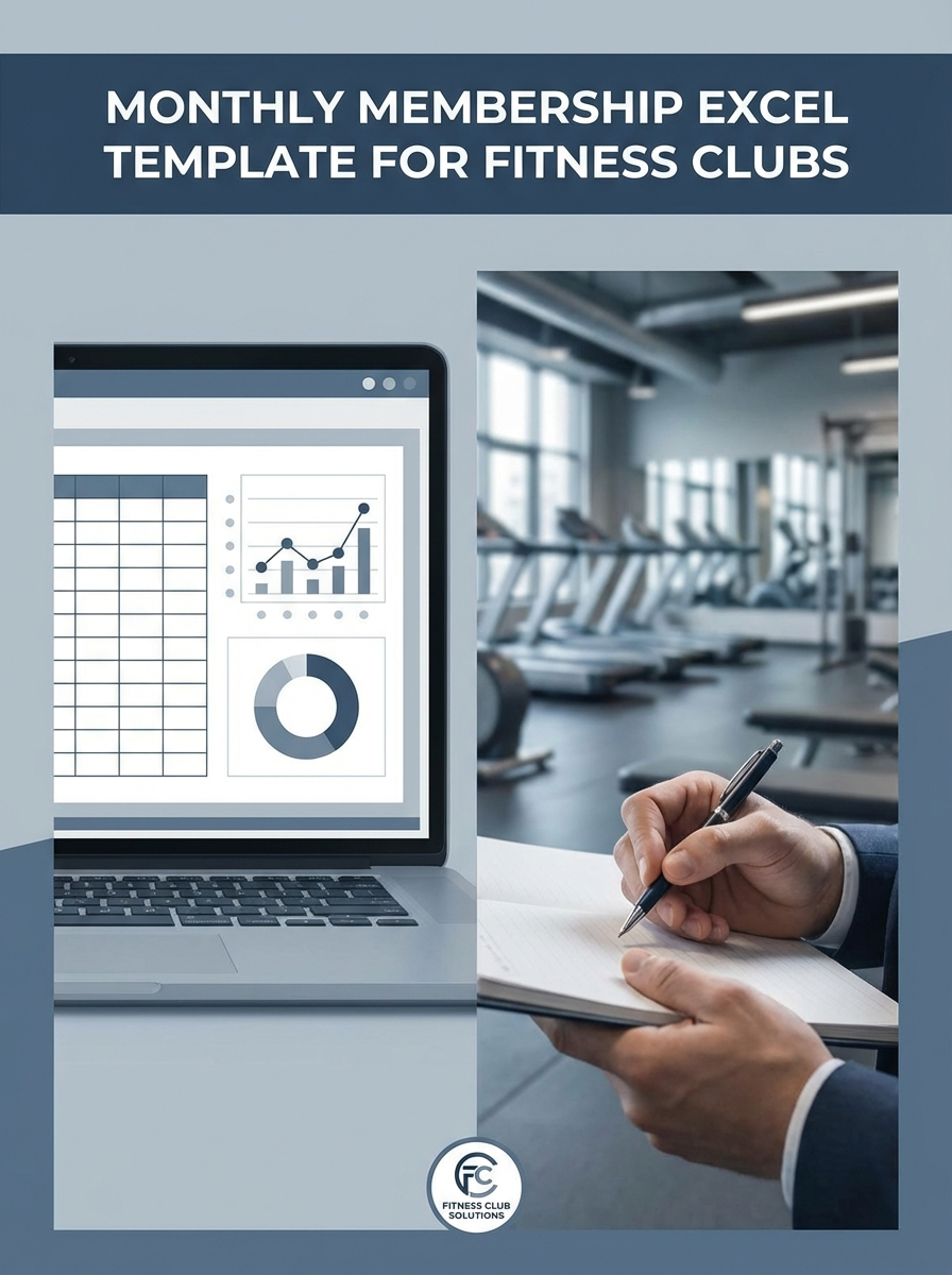 Monthly Membership Excel Template for Fitness Clubs