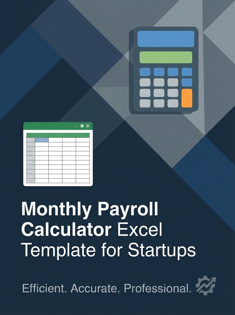 Monthly Payroll Calculator Excel Template for Startups
