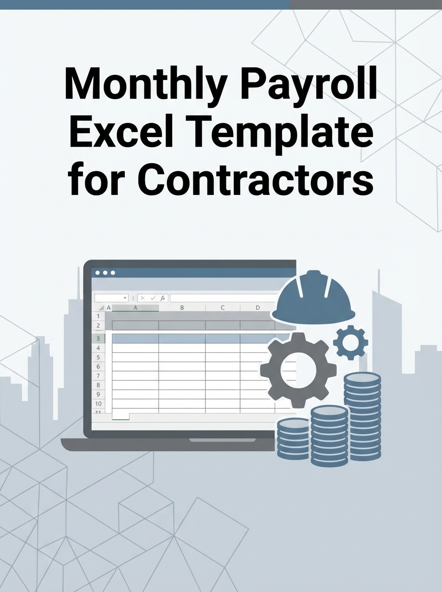 Monthly Payroll Excel Template for Contractors