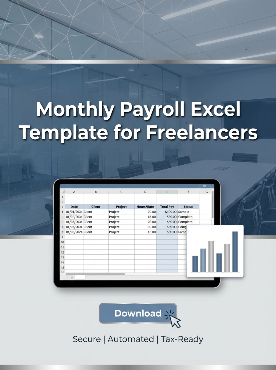 Monthly Payroll Excel Template for Freelancers