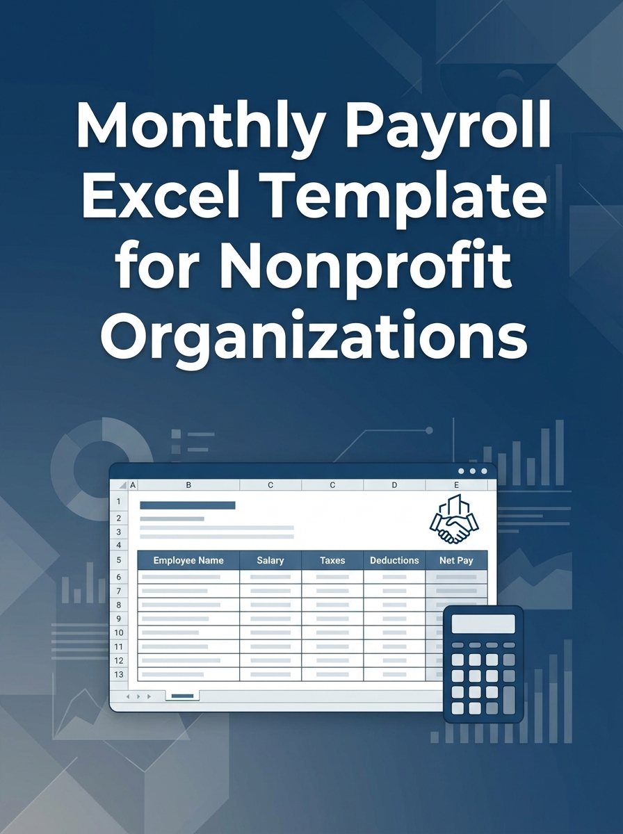 Monthly Payroll Excel Template for Nonprofit Organizations