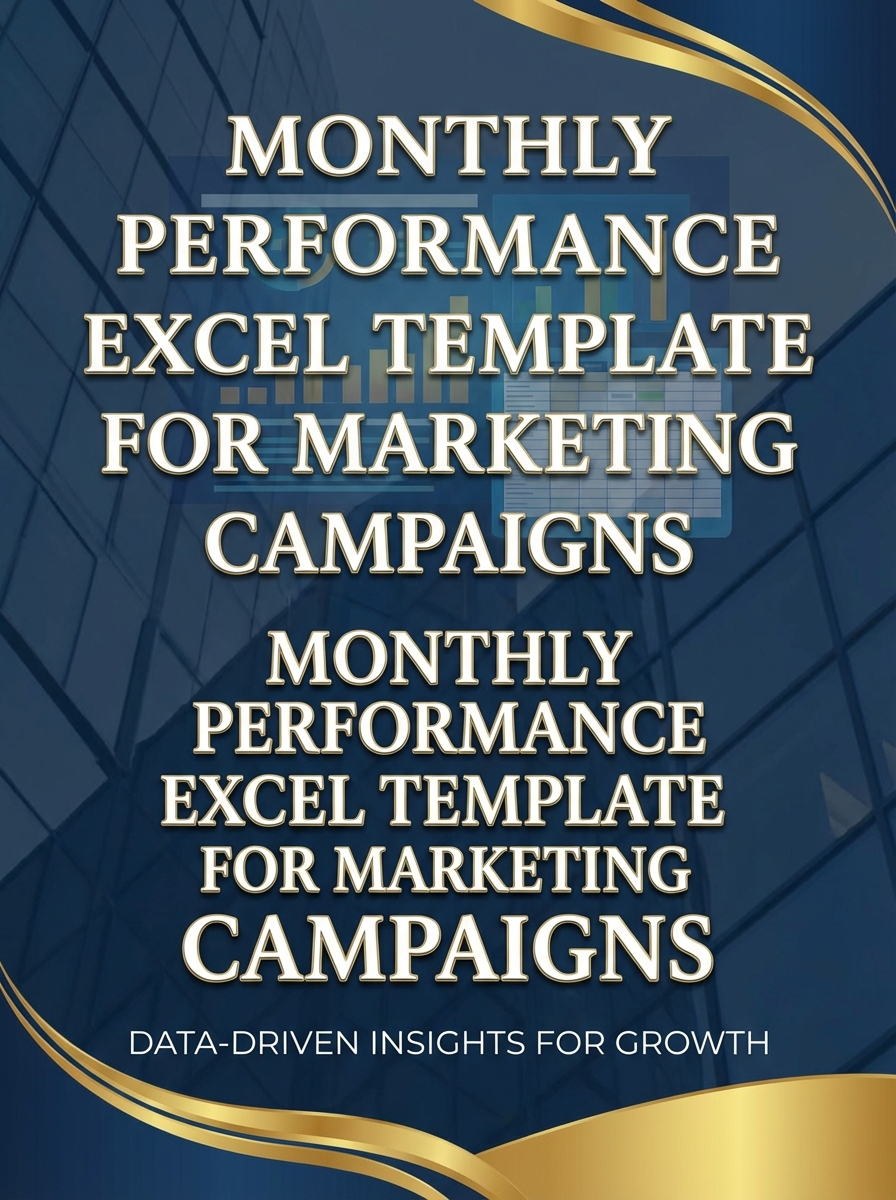 Monthly Performance Excel Template for Marketing Campaigns