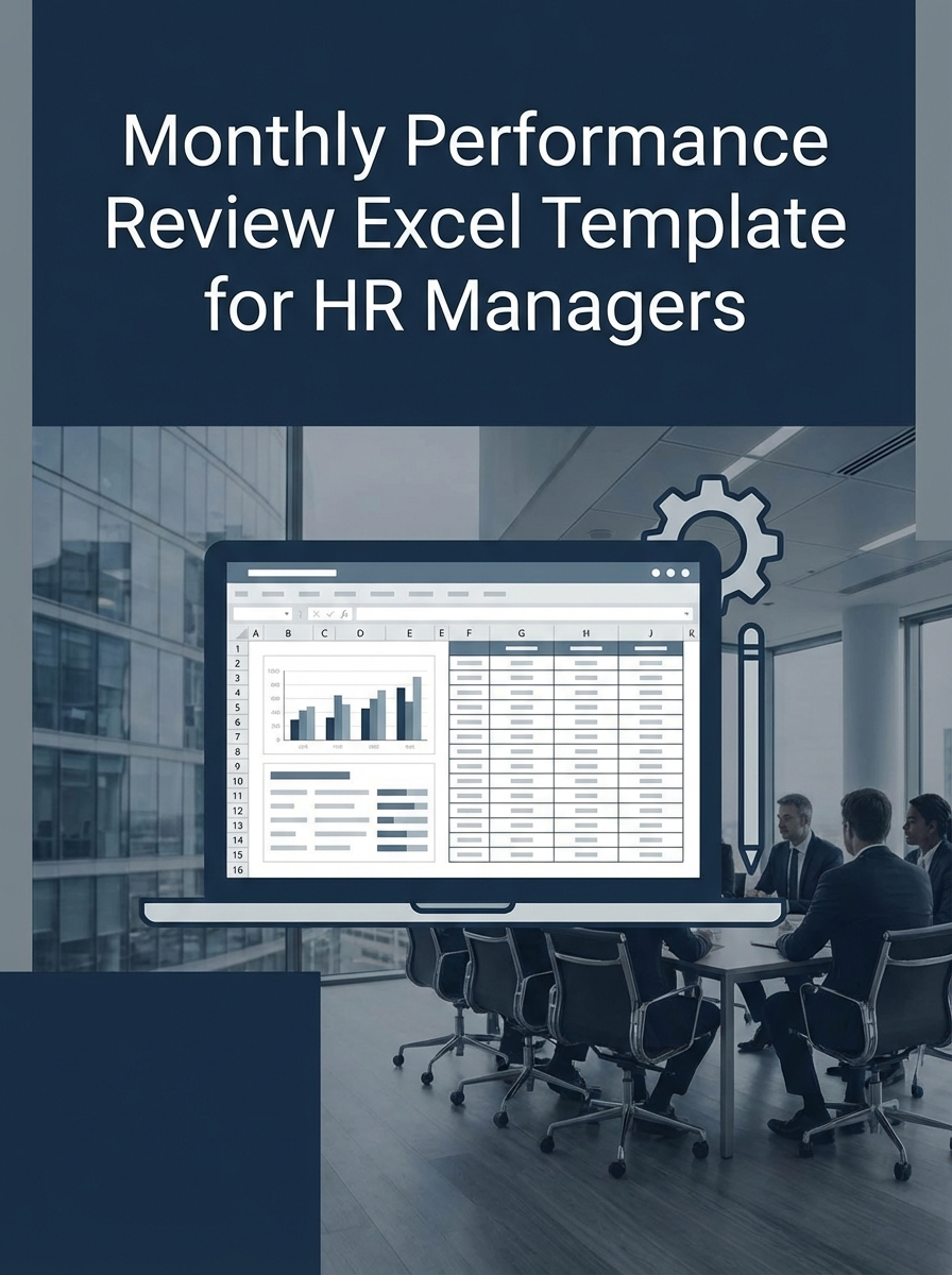 Monthly Performance Review Excel Template for HR Managers