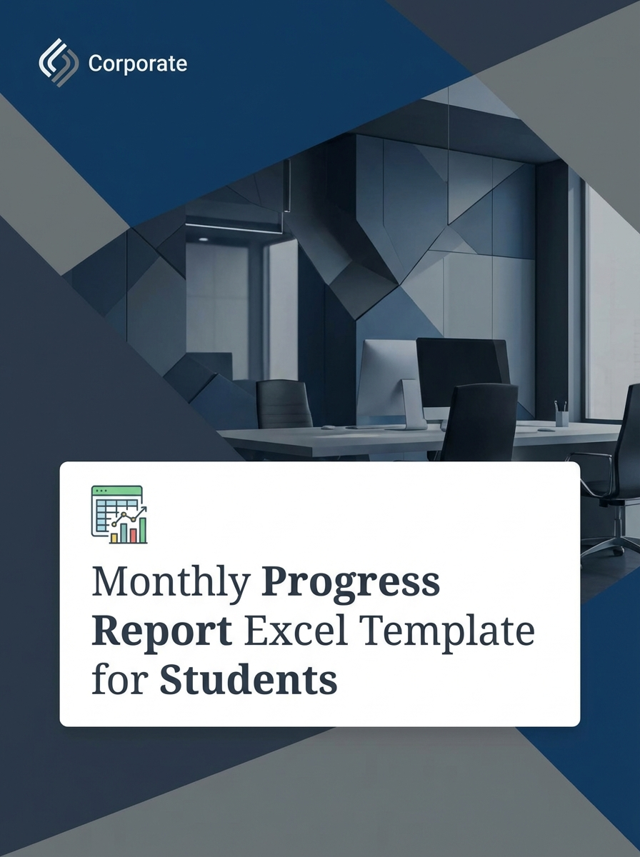 Monthly Progress Report Excel Template for Students