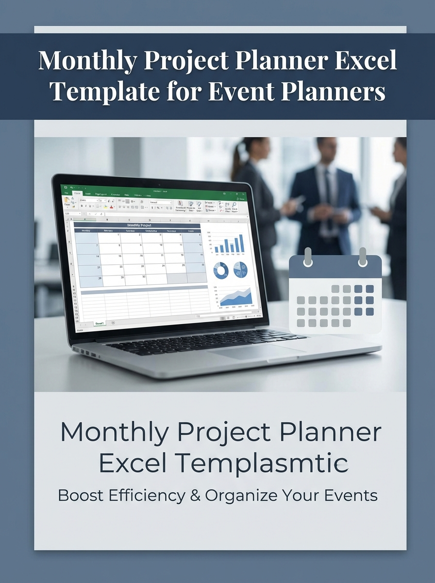 Monthly Project Planner Excel Template for Event Planners