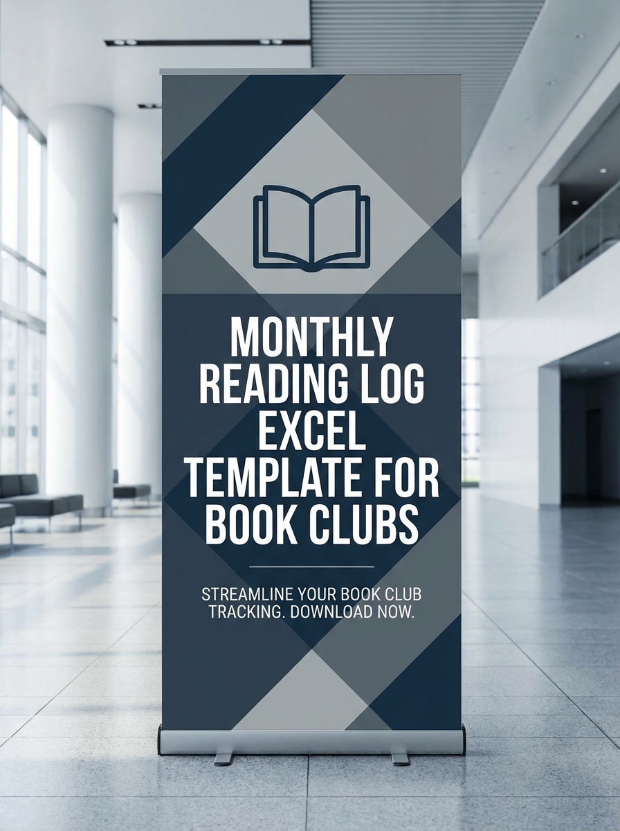 Monthly Reading Log Excel Template for Book Clubs