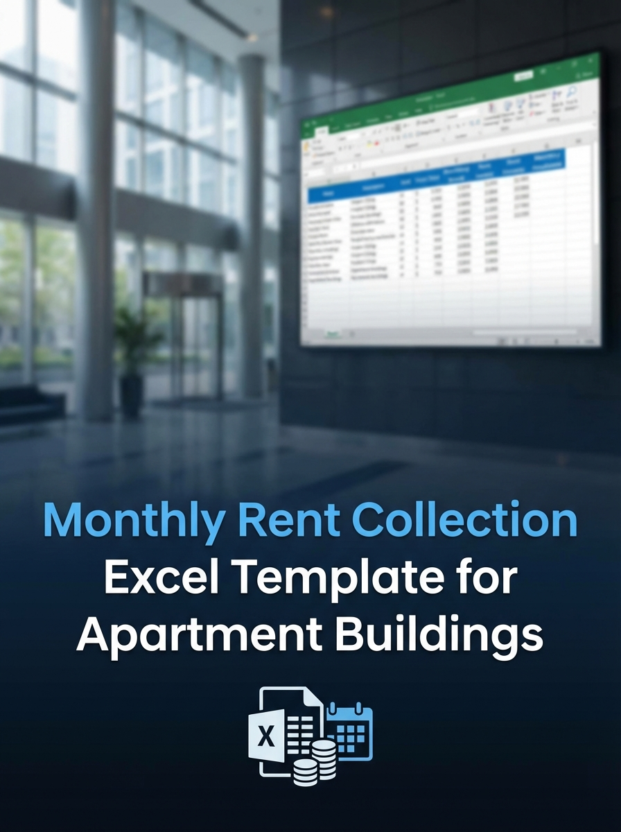 Monthly Rent Collection Excel Template for Apartment Buildings