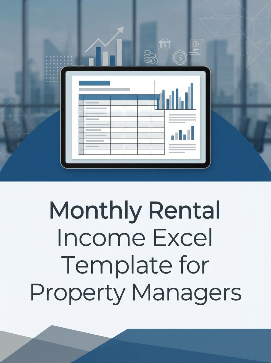 Monthly Rental Income Excel Template for Property Managers