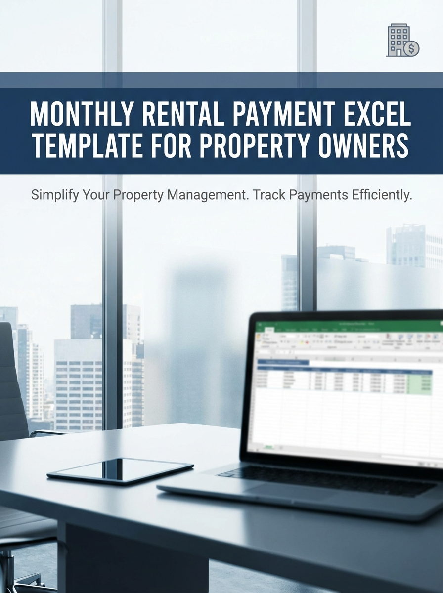 Monthly Rental Payment Excel Template for Property Owners