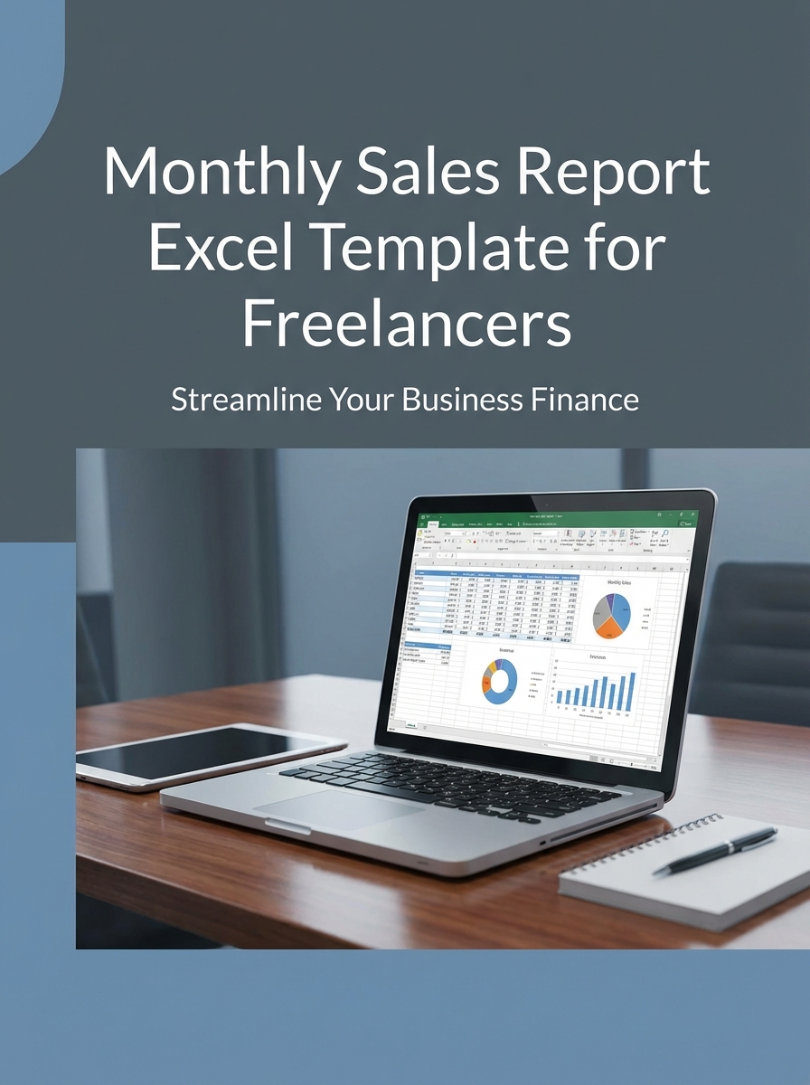 Monthly Sales Report Excel Template for Freelancers
