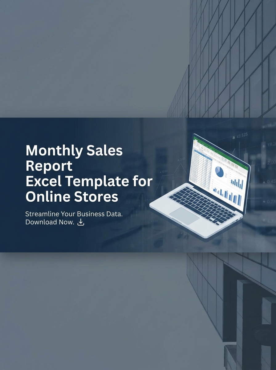 Monthly Sales Report Excel Template for Online Stores