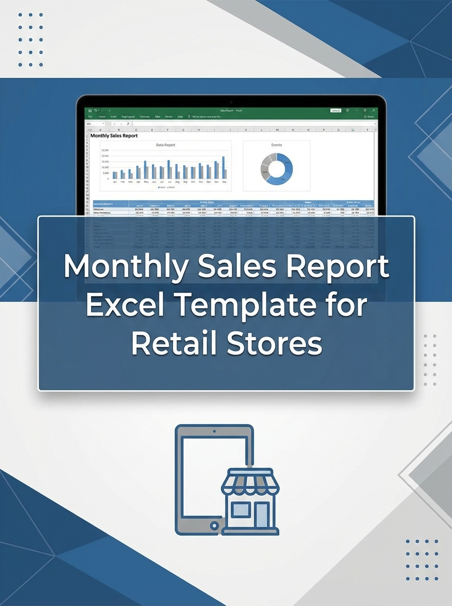 Monthly Sales Report Excel Template for Retail Stores