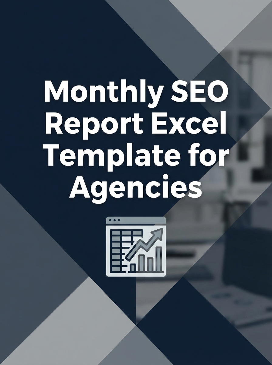 Monthly SEO Report Excel Template for Agencies