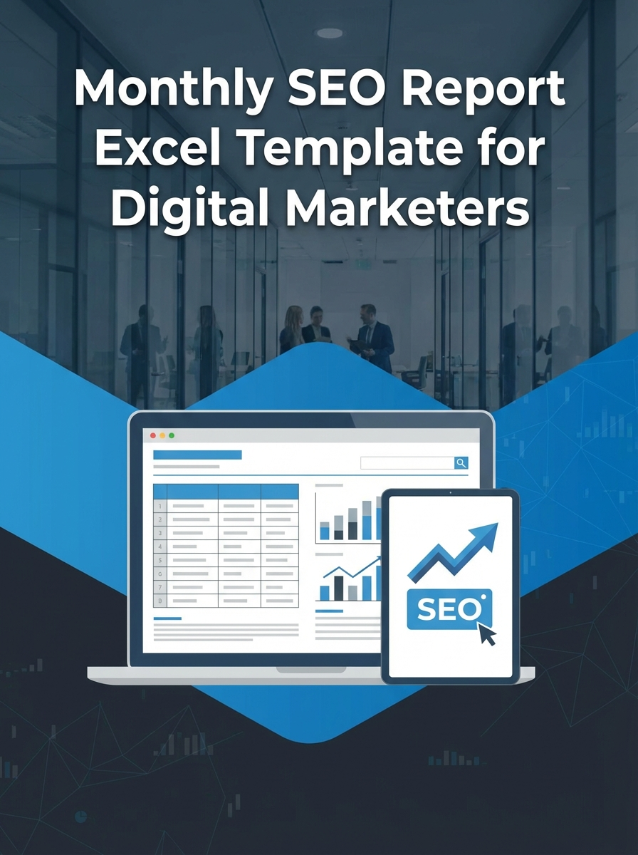 Monthly SEO Report Excel Template for Digital Marketers
