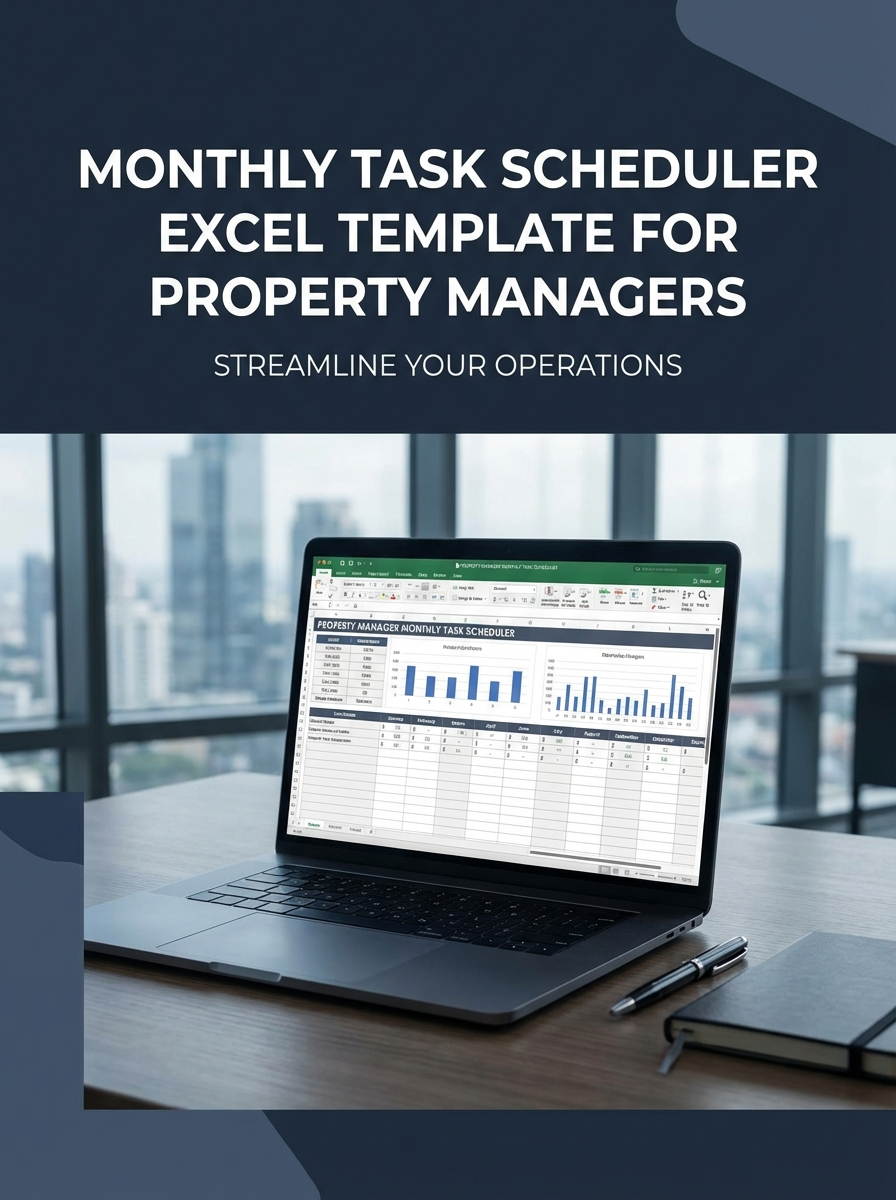 Monthly Task Scheduler Excel Template for Property Managers