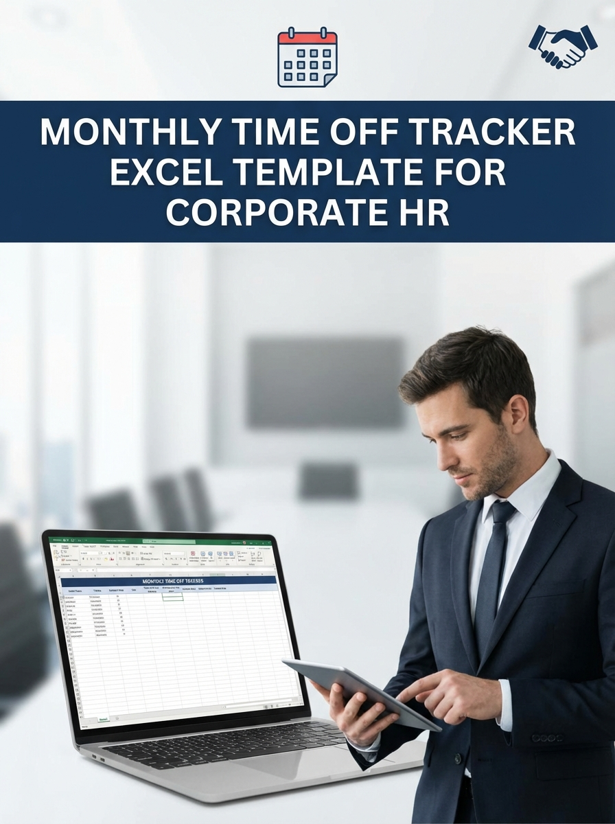 Monthly Time Off Tracker Excel Template for Corporate HR