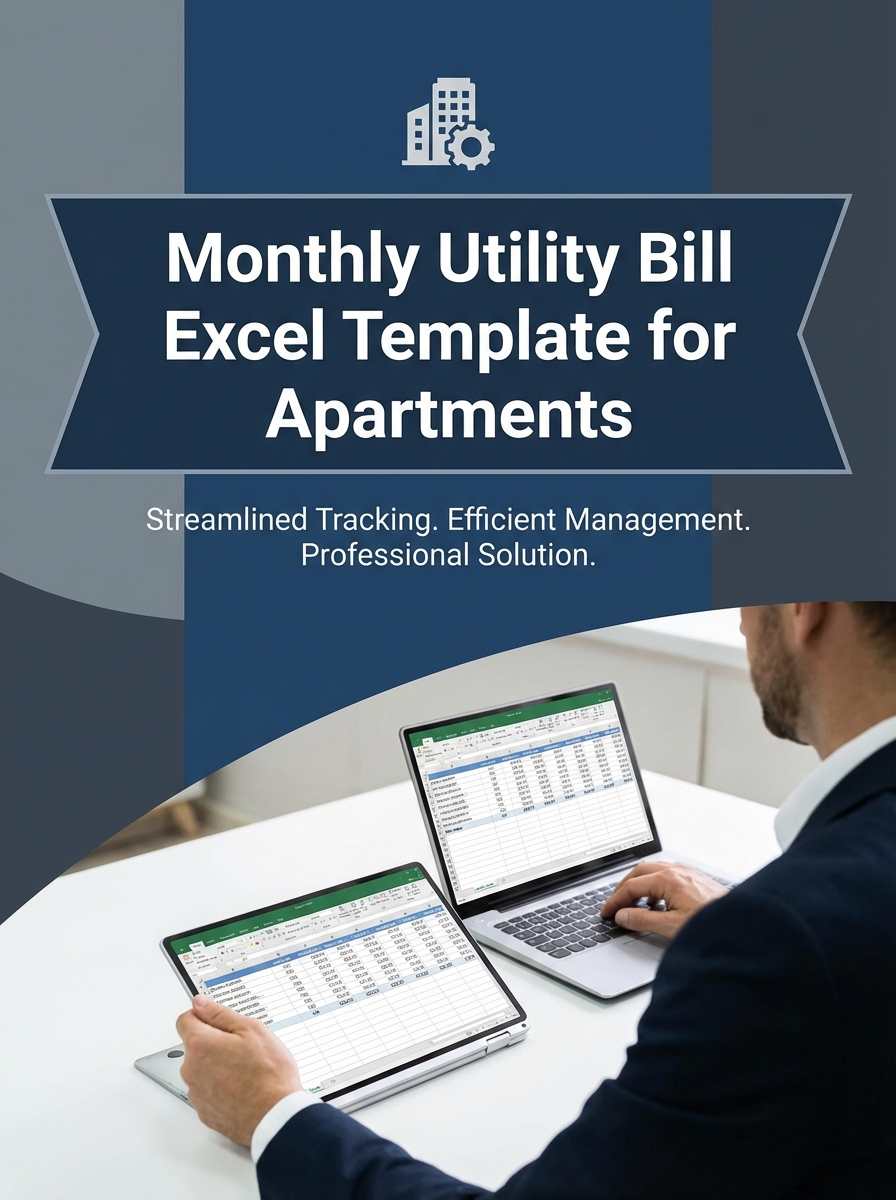 Monthly Utility Bill Excel Template for Apartments