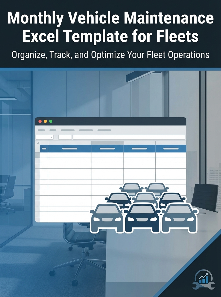 Monthly Vehicle Maintenance Excel Template for Fleets