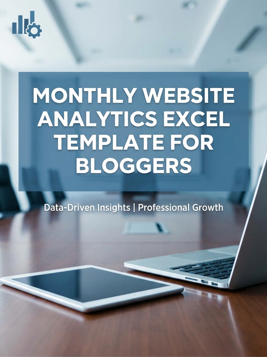 Monthly Website Analytics Excel Template for Bloggers