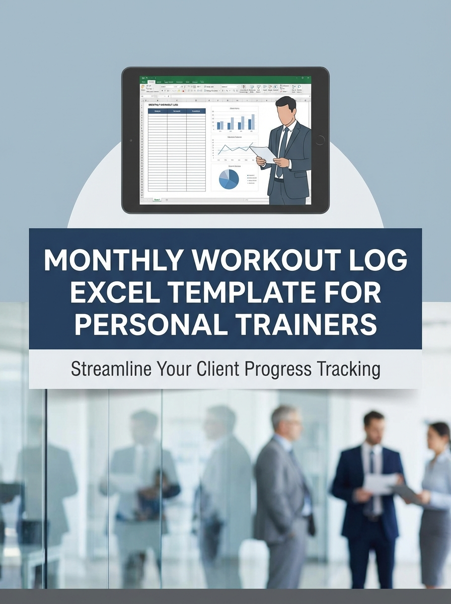 Monthly Workout Log Excel Template for Personal Trainers