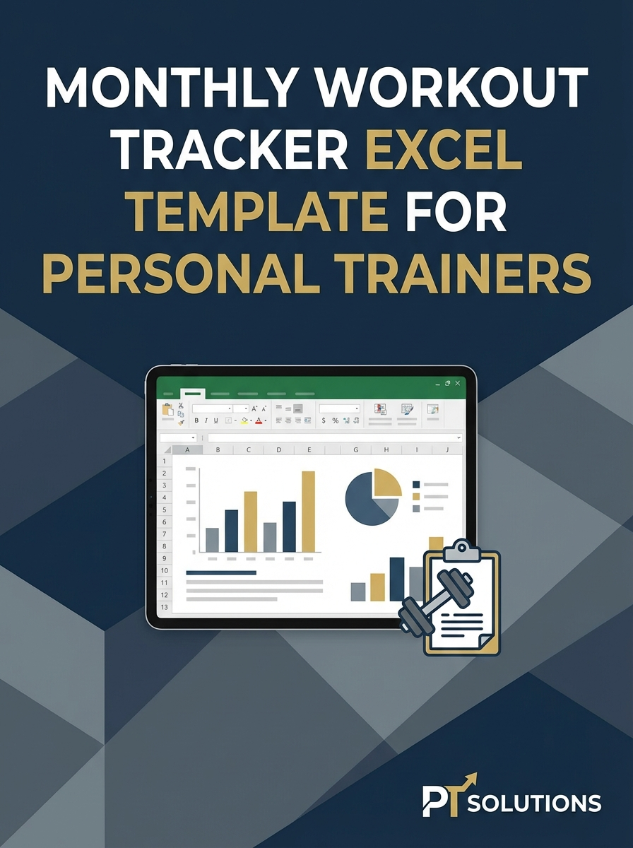 Monthly Workout Tracker Excel Template for Personal Trainers