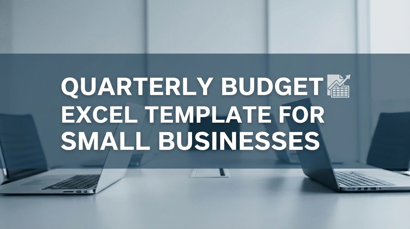 Quarterly Budget Excel Template for Small Businesses
