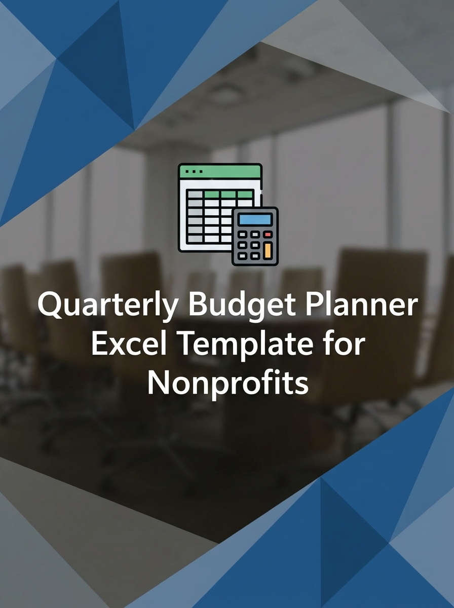 Quarterly Budget Planner Excel Template for Nonprofits
