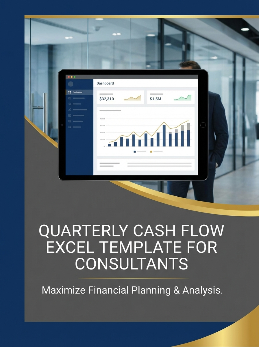 Quarterly Cash Flow Excel Template for Consultants
