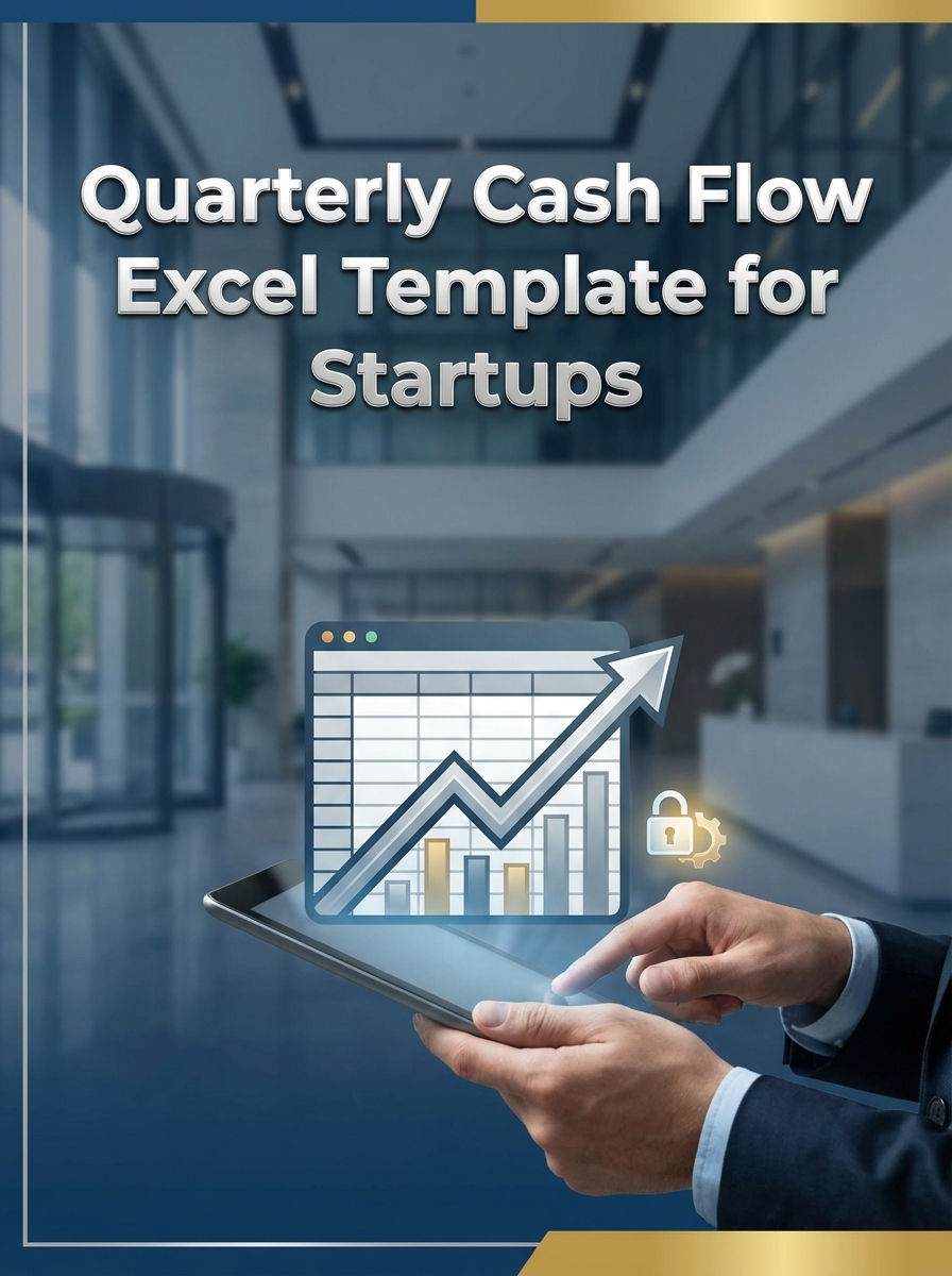 Quarterly Cash Flow Excel Template for Startups