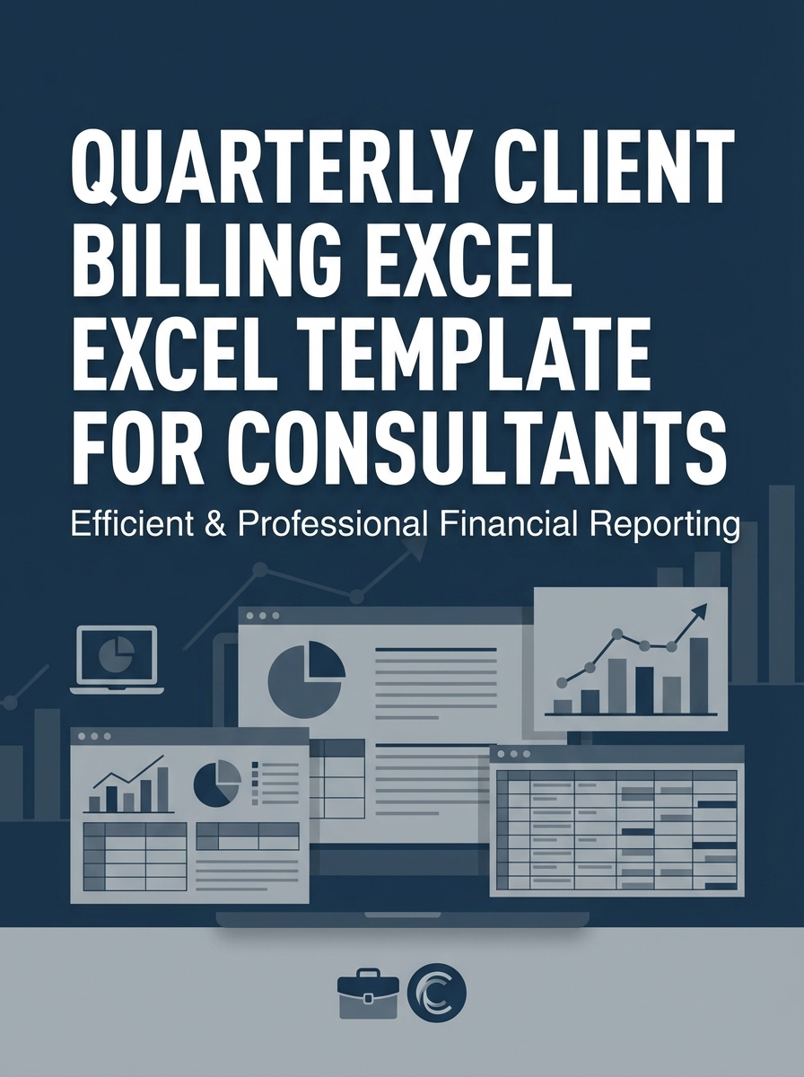 Quarterly Client Billing Excel Template for Consultants