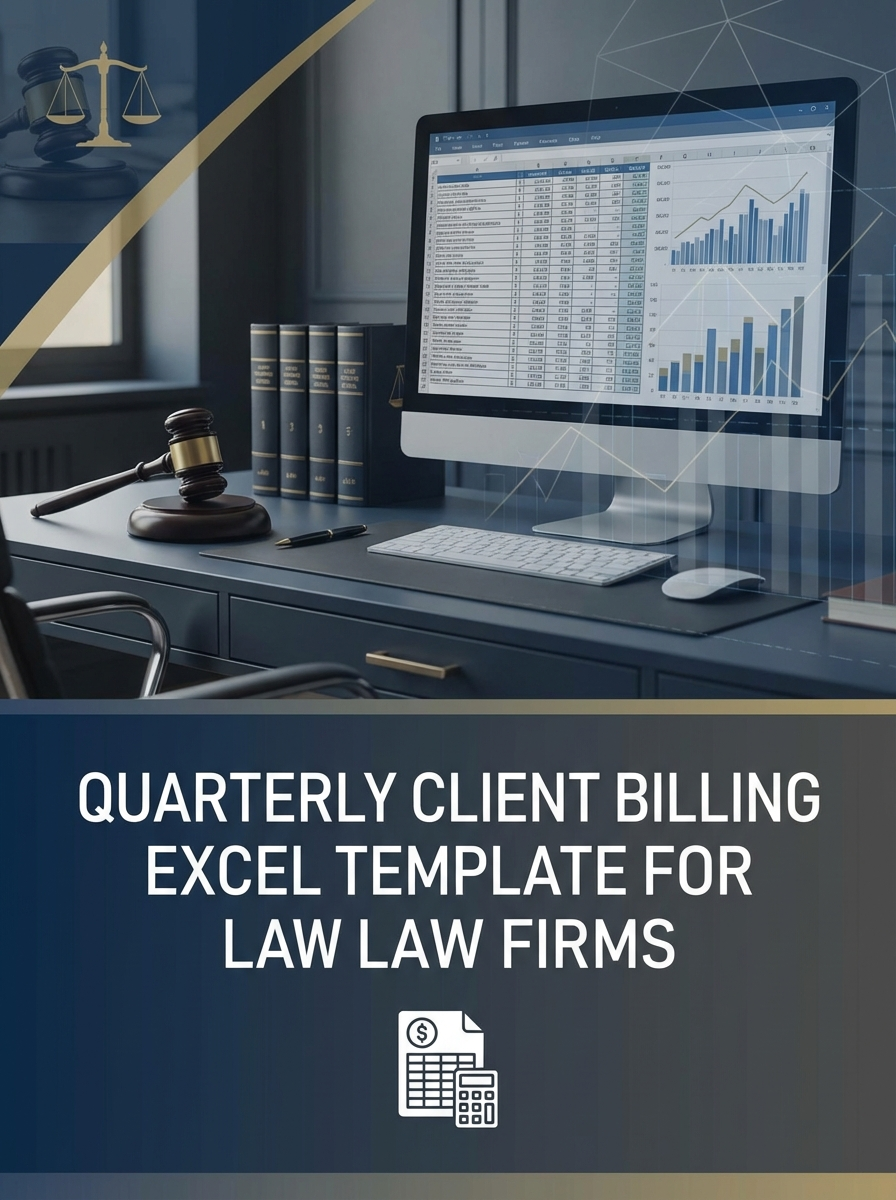 Quarterly Client Billing Excel Template for Law Firms