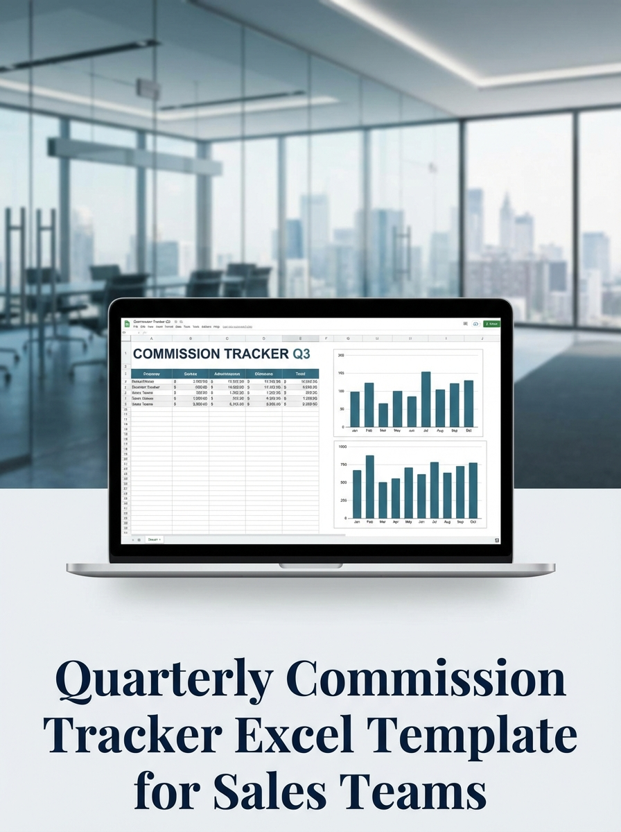 Quarterly Commission Tracker Excel Template for Sales Teams