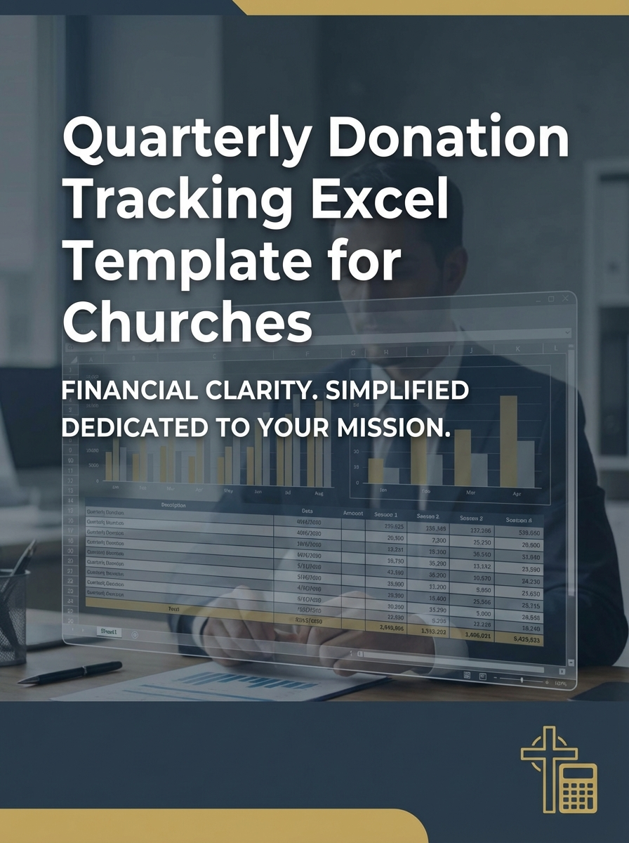 Quarterly Donation Tracking Excel Template for Churches