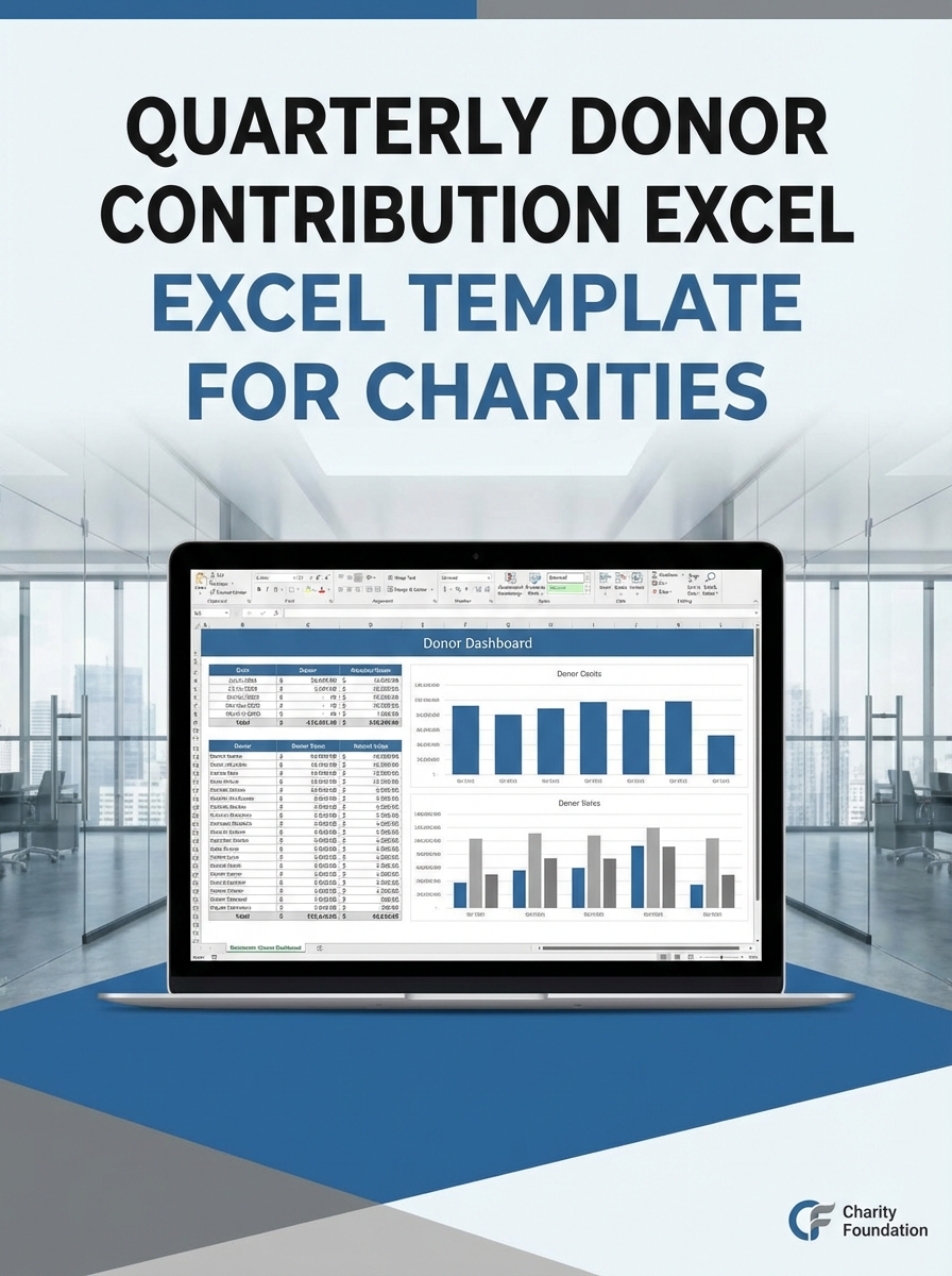 Quarterly Donor Contribution Excel Template for Charities