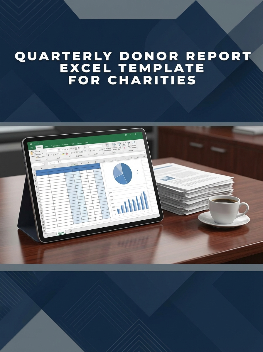 Quarterly Donor Report Excel Template for Charities