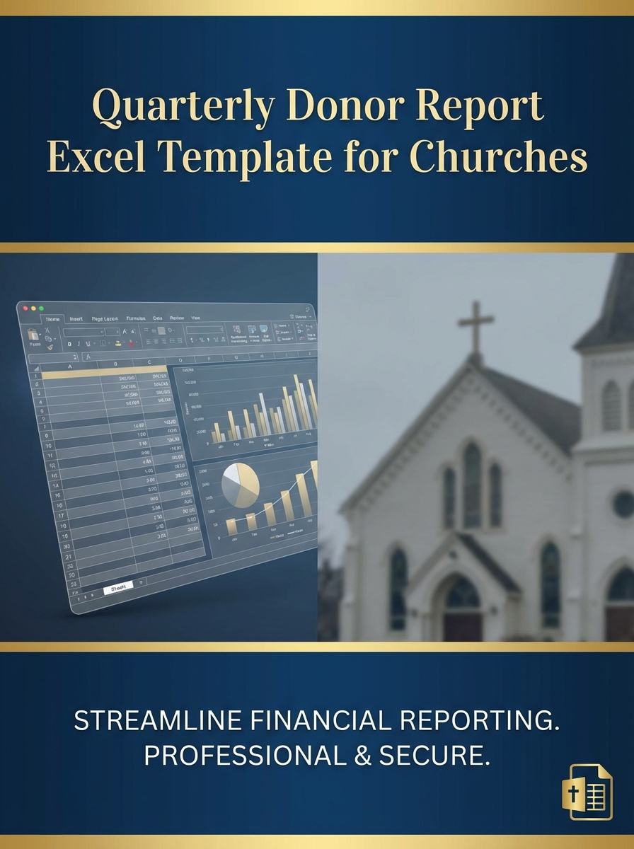Quarterly Donor Report Excel Template for Churches
