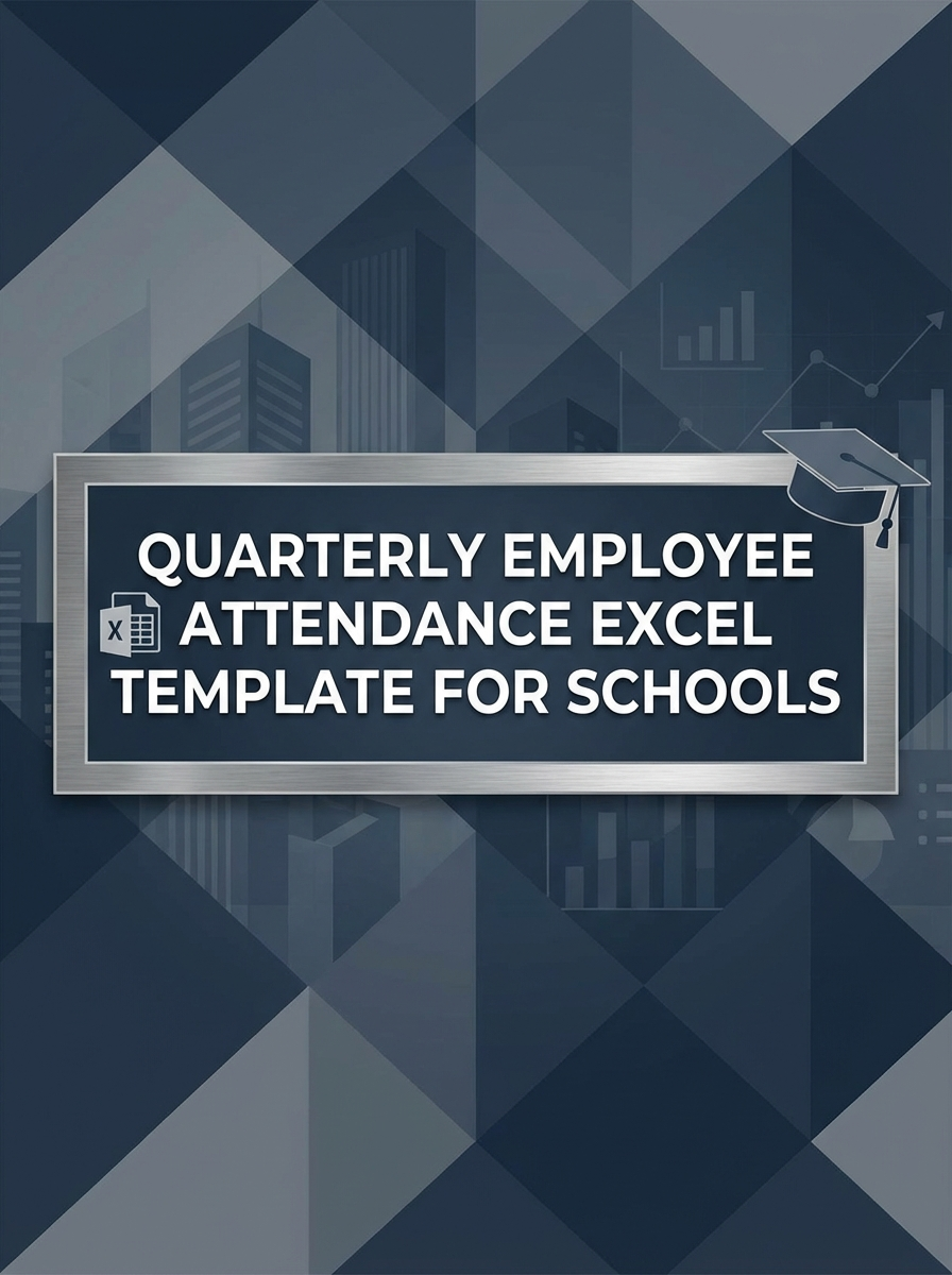 Quarterly Employee Attendance Excel Template for Schools