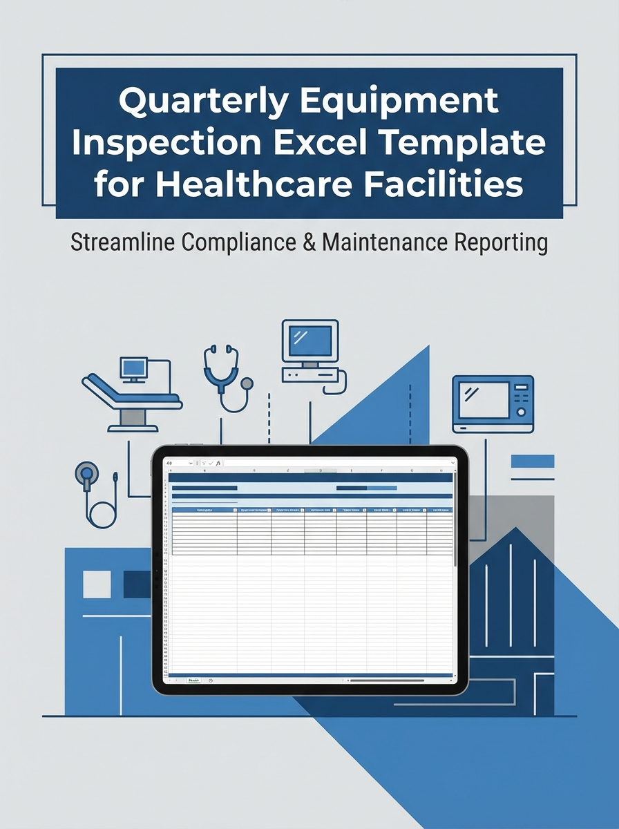 Quarterly Equipment Inspection Excel Template for Healthcare Facilities